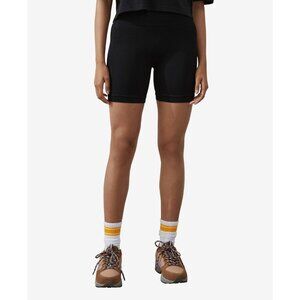 One Step Up Women's Size L Seamless Ribbed Bike Shorts in Black NWT II220AFA